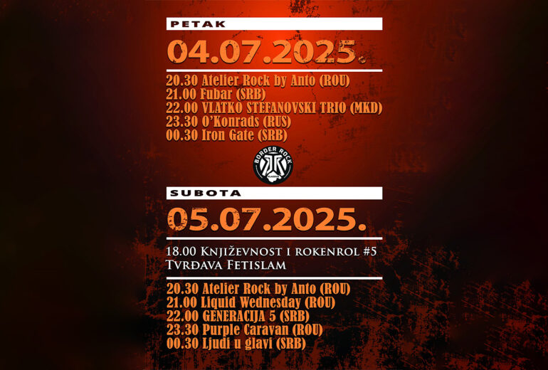 Border rock festival 2025. - сатница