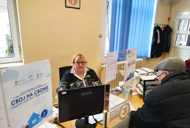 упис објеката Свој на своме на шалтеру Општинске управе Кладово