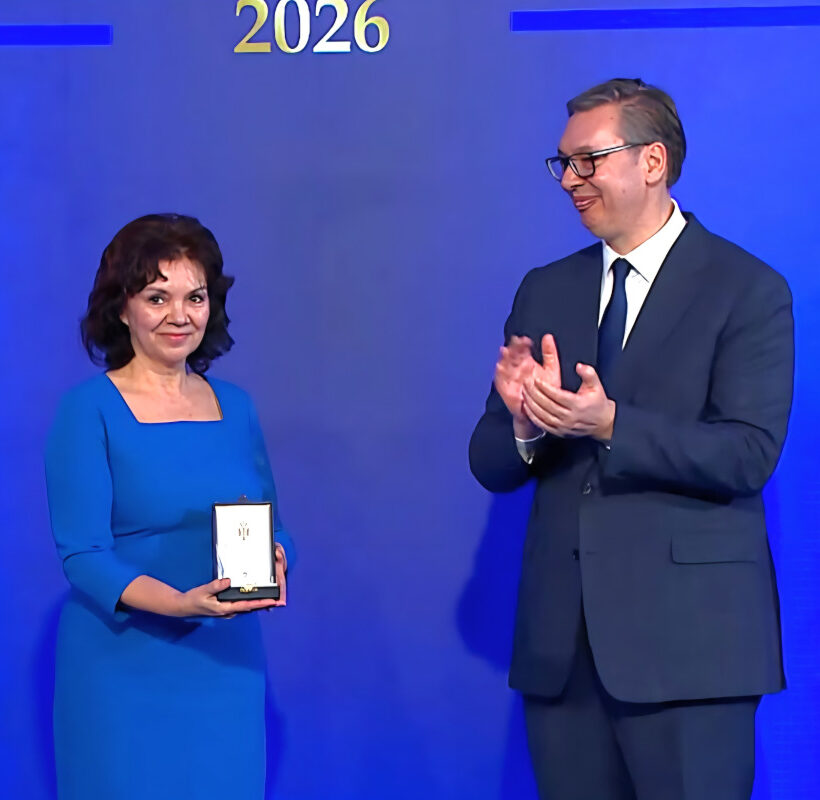 Жаклина Николић је одликована Златном медаљом за изузетне заслуге и постигнуте резултате у области културних делатности